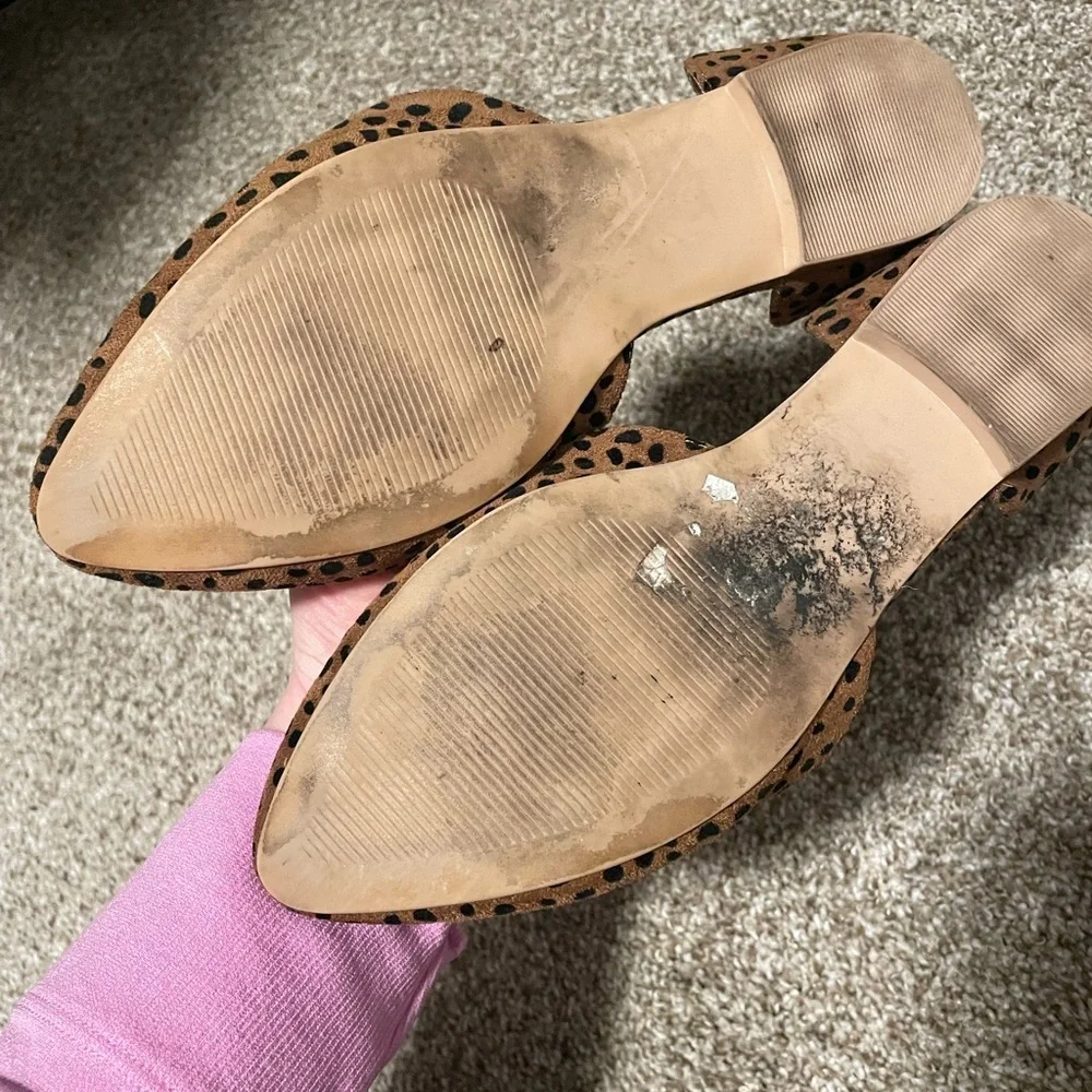 Brown and Black Flats